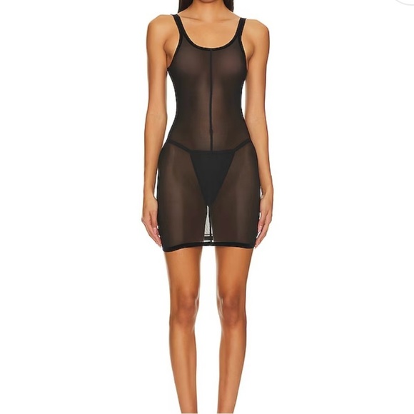 Wolford Tulle Forming Dress in Black Size 4 - Picture 1 of 13
